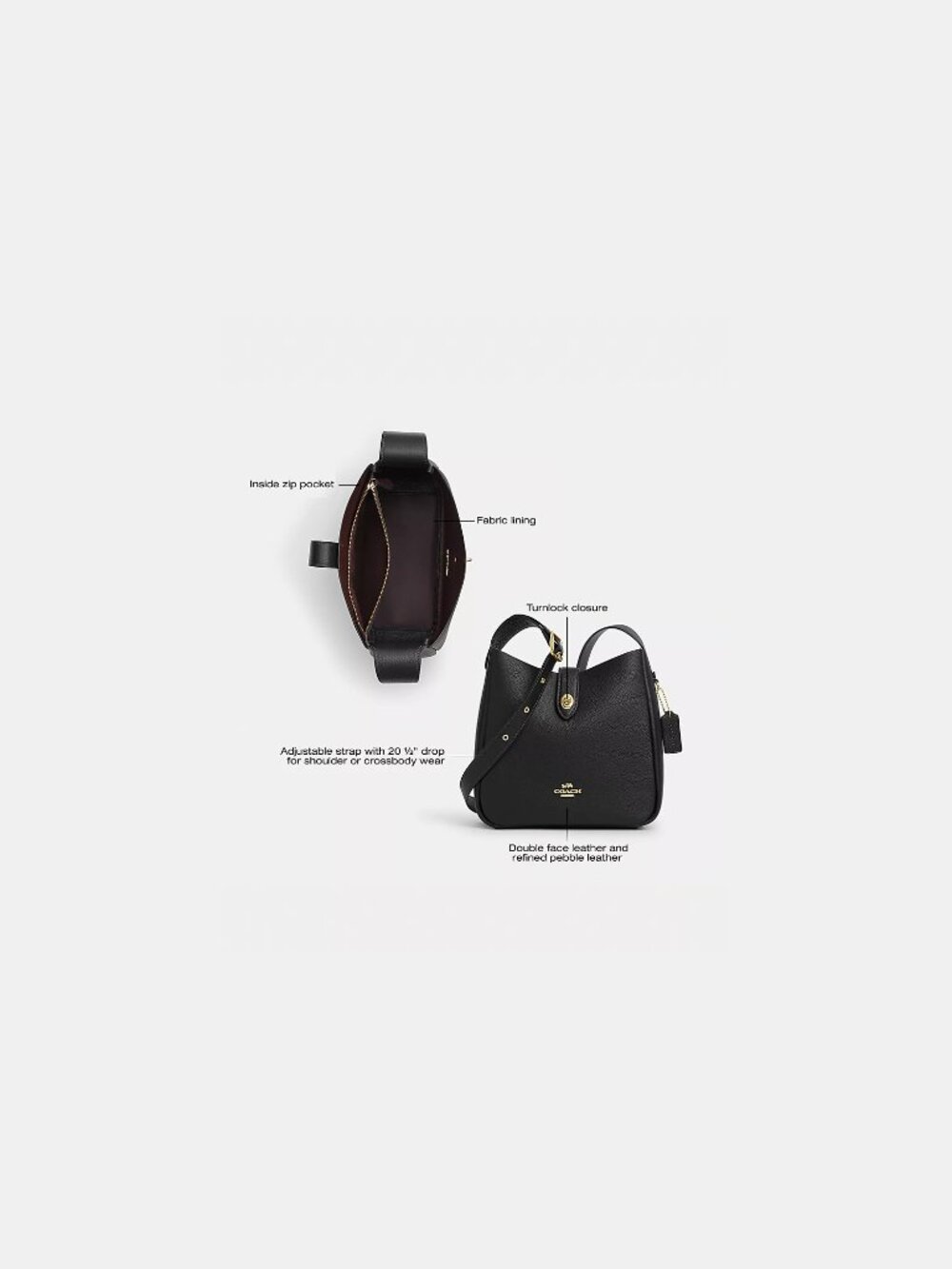 Coach Outlet Hadley Convertible Crossbody Bag - Picture 3 of 3
